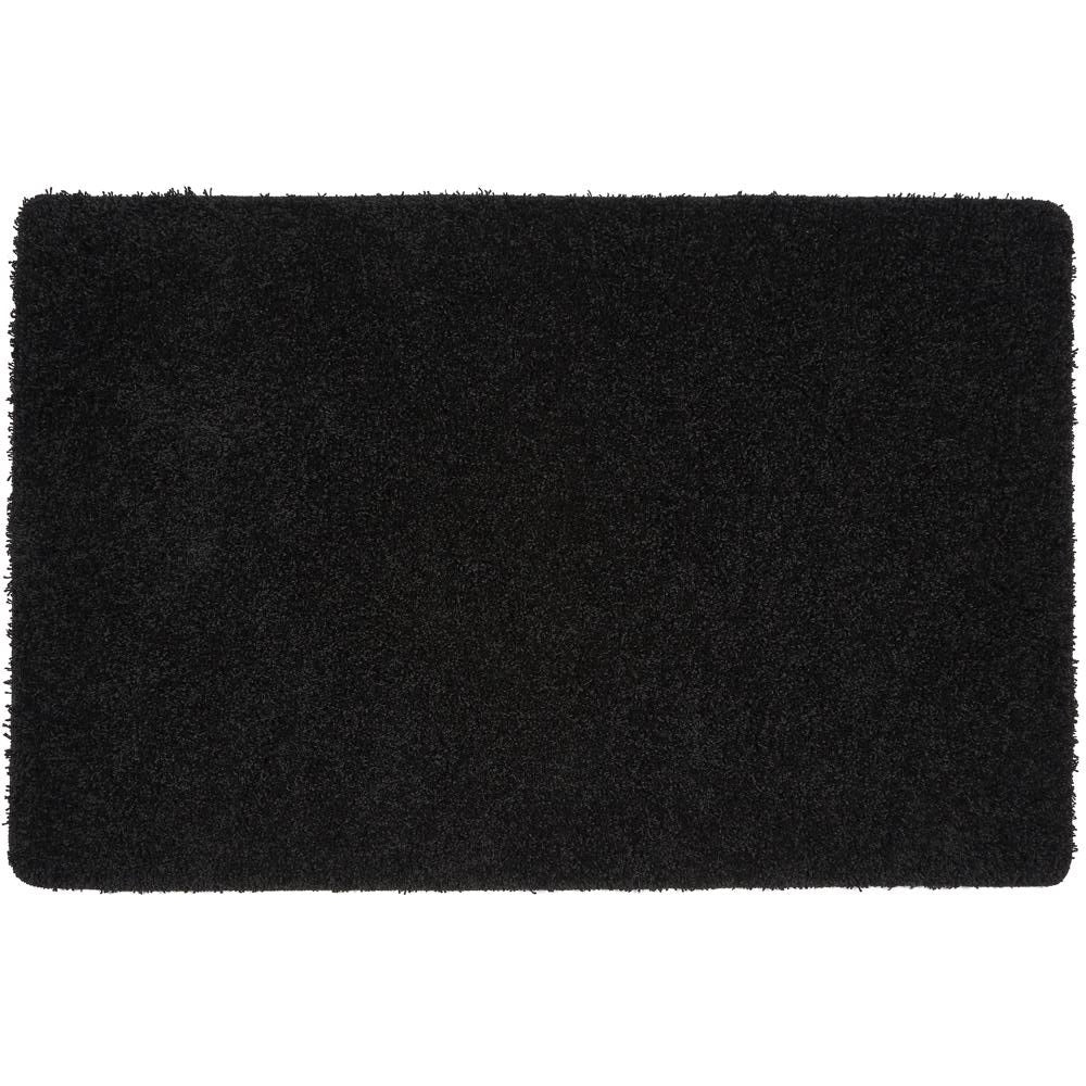 Black Washable & Non Slip Shaggy Rug - My Rug