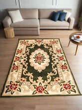 Load image into Gallery viewer, Dark Green Traditional Living Room Rug -  Excellence