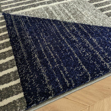 Load image into Gallery viewer, Navy Blue Triangles Area Rug - Boston