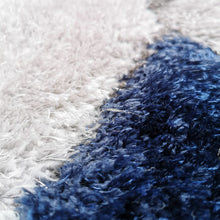 Load image into Gallery viewer, Navy Grey Shaggy Rug